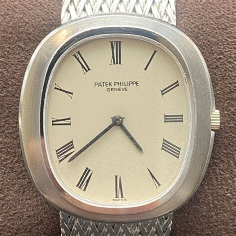 patek philippe ellipse white dial|patek philippe gold ellipse.